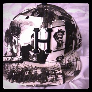 HUF graphic Ari Marcopoulos logo hat 7 1/2